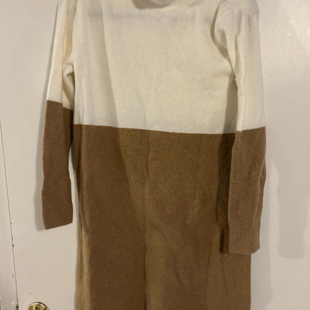 J. Crew Cozy Colorblock Sweater Dress